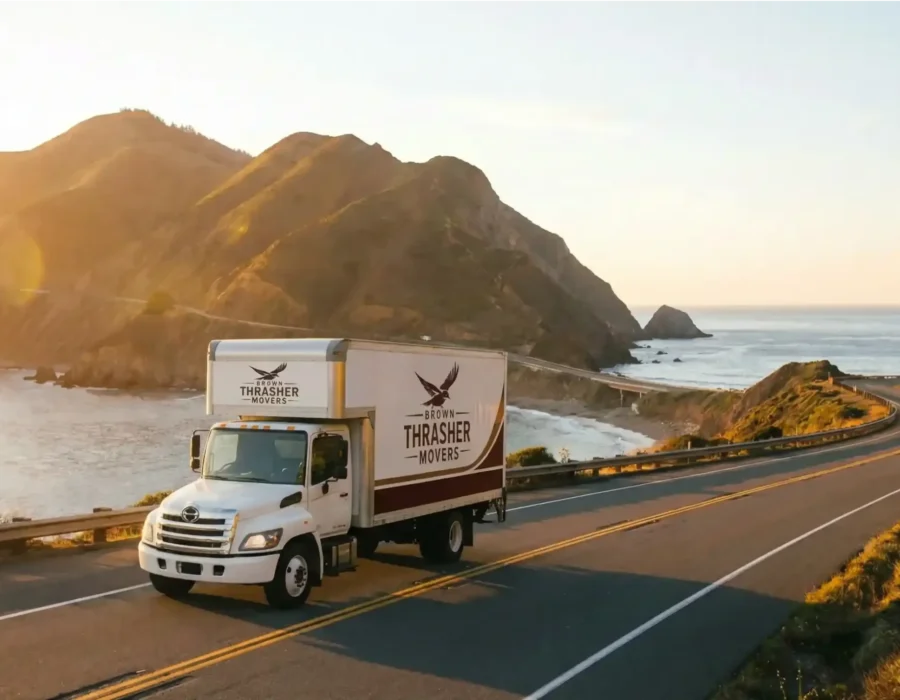 Brown Thrasher Movers Truck