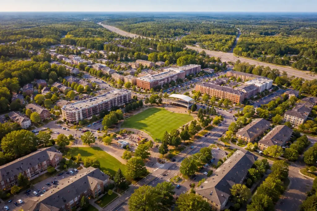 Suwanee neighborhood street, Suwanee GA