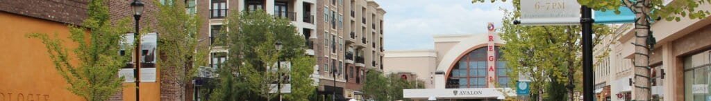 Avalon mixed-use shopping and dining district in Alpharetta Georgia